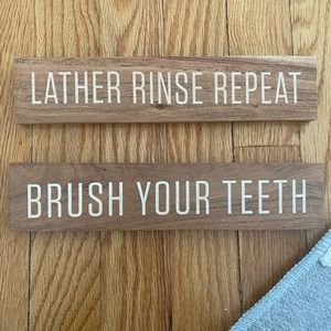 Two Hearth and hand magnolia signs